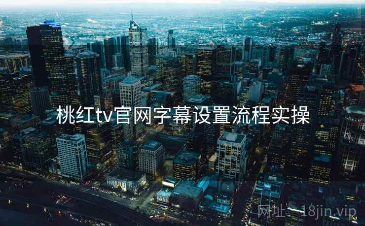 桃红tv官网字幕设置流程实操