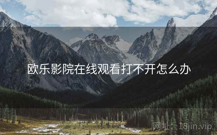 欧乐影院在线观看打不开怎么办