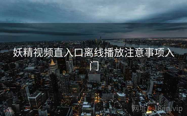 妖精视频直入口离线播放注意事项入门