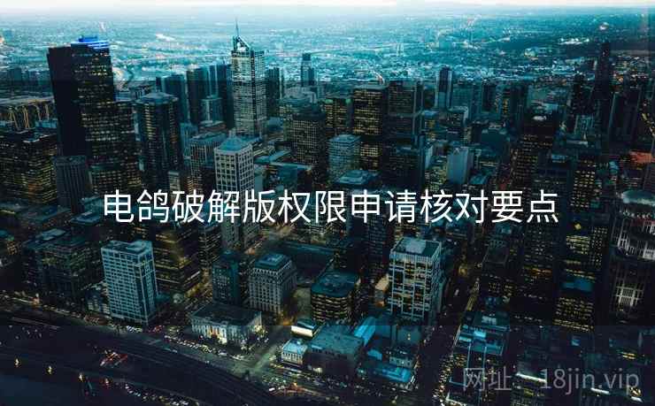 电鸽破解版权限申请核对要点