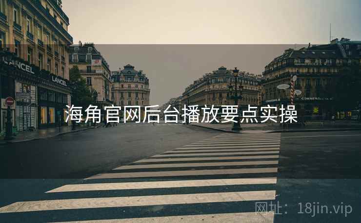 海角官网后台播放要点实操