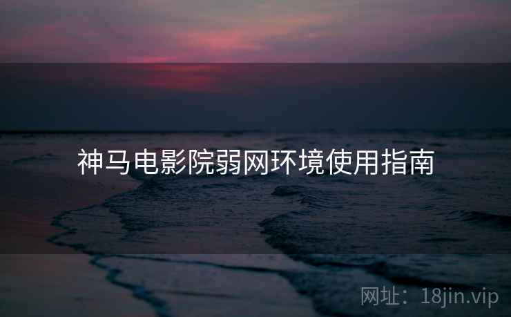 神马电影院弱网环境使用指南