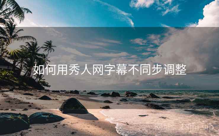 如何用秀人网字幕不同步调整