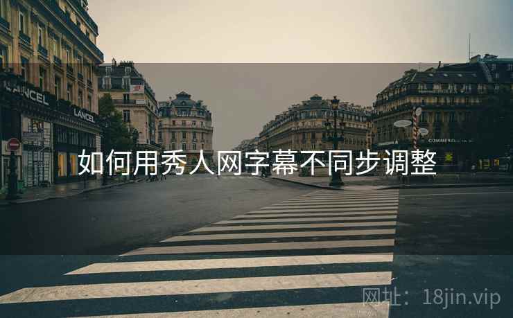 如何用秀人网字幕不同步调整