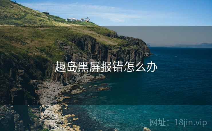 趣岛黑屏报错怎么办