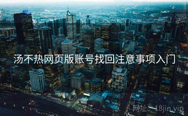 汤不热网页版账号找回注意事项入门