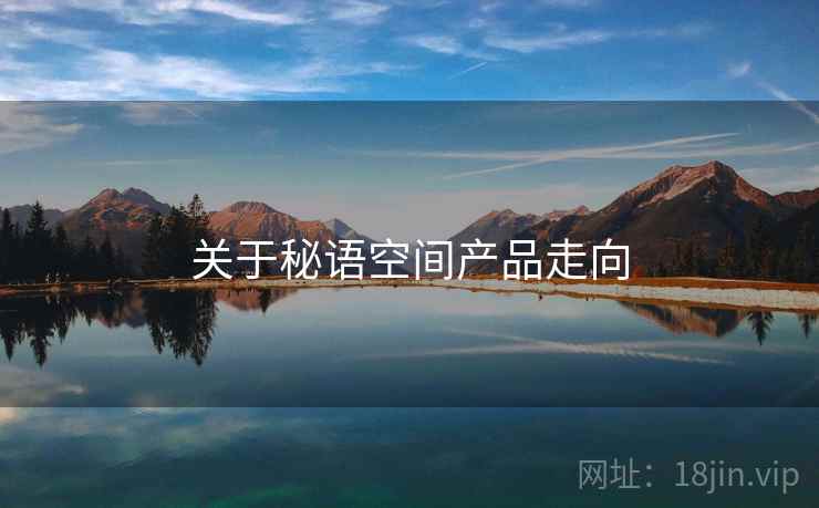 关于秘语空间产品走向